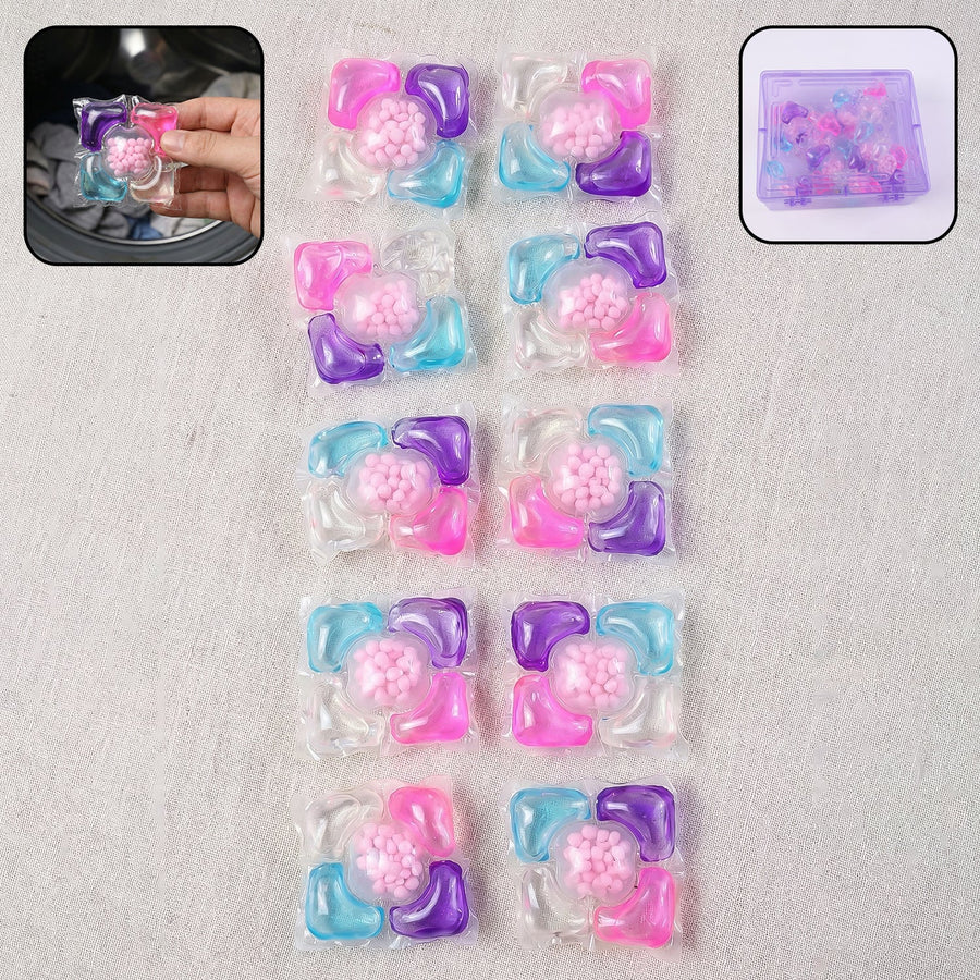 Multicolour Laundry Detergent Pods (10 Piece Pack)