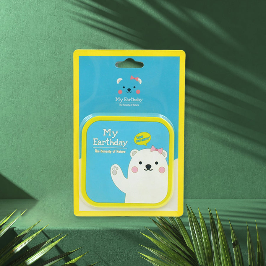 Non Slip Square Cartoon Silicone Coasters for Tea Coffee Cups Mugs  1 Pc