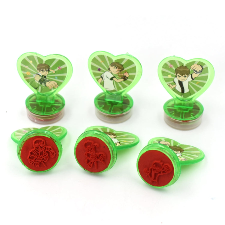 Cartoon Heart Stamps Motivational Reward Stamps for Kids, Teachers & Parents (6 Pcs)
