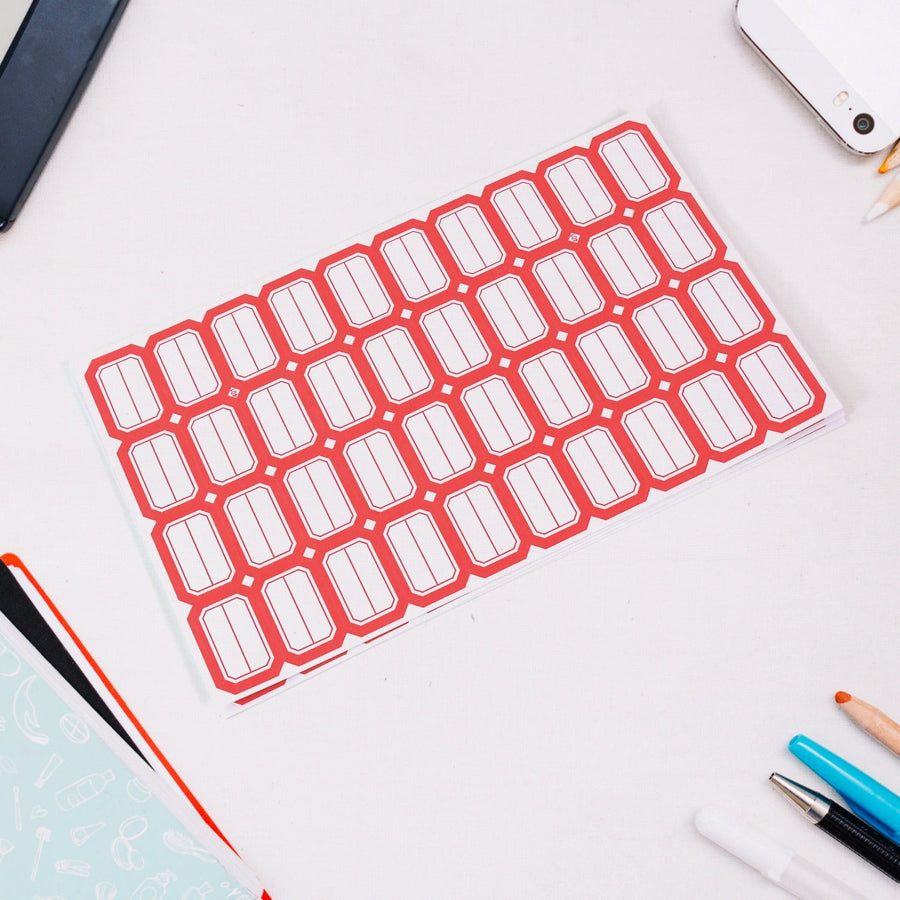 Multipurpose Writable Blank Label Sticker Sheets (1 Sheet)